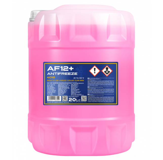 MANNOL Antifreeze AF12+ (-40 °C) Longlife 4012 20L