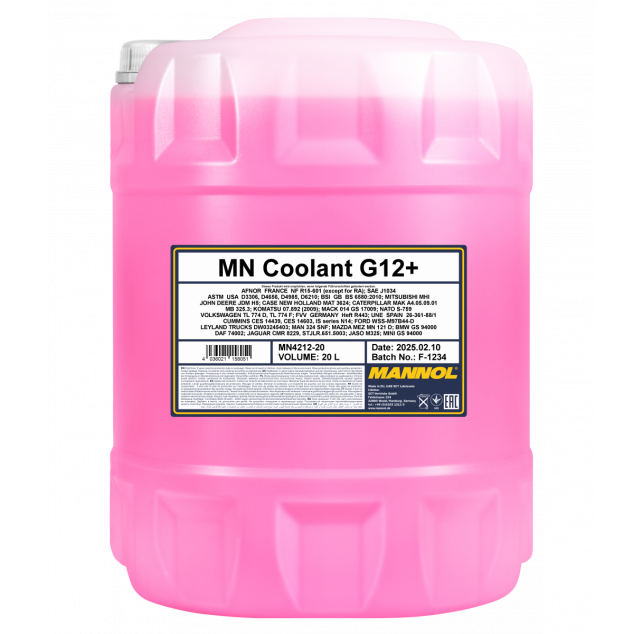 MANNOL Coolant G12+ 4212 20L